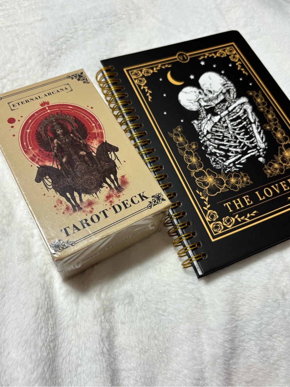Complete Tarot Deck & The Lovers Spiral Journal New Set